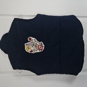 GAP Navy Sherpa-Lined Vest